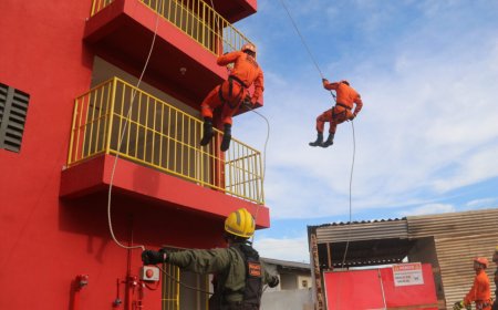 Governo do Estado entrega torre de salvamento ao Corpo de Bombeiros reforçando o treinamento de resgate em alturas
