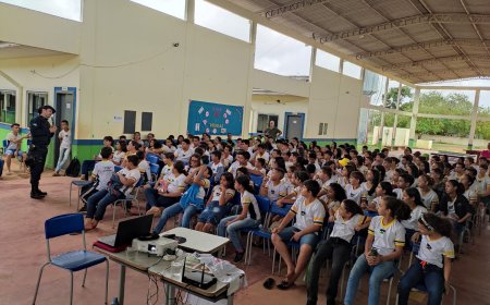 Proerd realiza ciclo de palestras de prevenção às drogas em escolas de Ariquemes