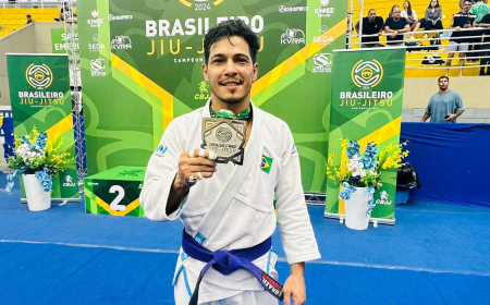 Deputado Edevaldo Neves parabeniza policial penal Ângelo Rafael pelo Vice-Campeonato de Jiu-Jitsu em São Paulo