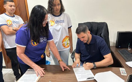 Presidente da Câmara de Ariquemes firma contrato de trabalho para jovens aprendizes