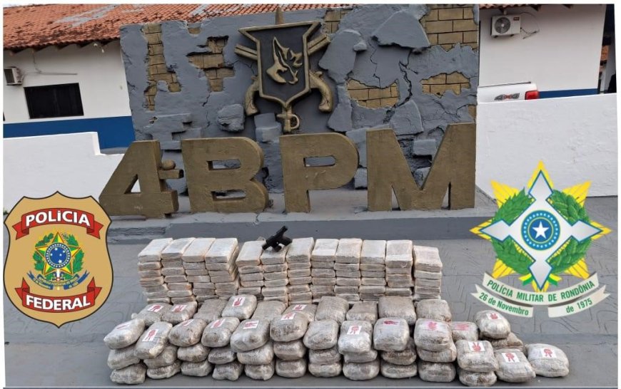 Polícia Militar e Polícia Federal apreendem 200kg de drogas em operação conjunta