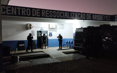 Operação “Status praesens” reforça segurança em unidade prisional de Ariquemes