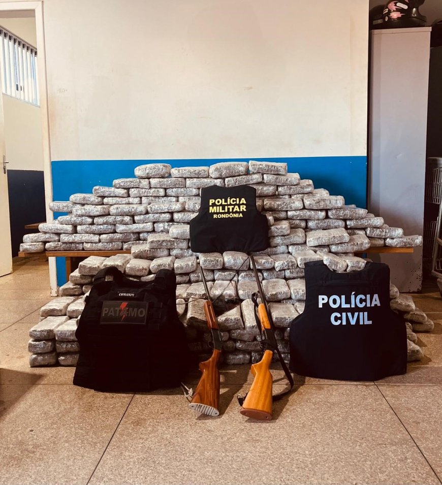 Operação policial apreende 419kg de maconha skank em fazenda de Rondônia