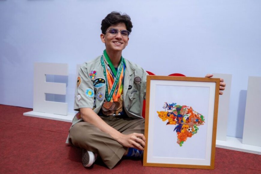 Aluno da Rede Pública de Ensino de Rondônia é campeão em Concurso Nacional de Desenho, em Brasília