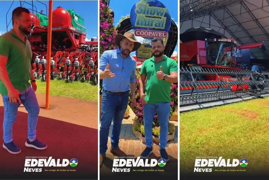 Deputado Edevaldo Neves destaca avanços no agronegócio durante a Show Rural Coopavel