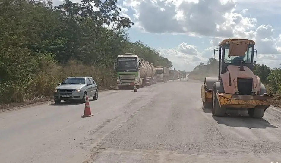 BR-364: Após diligência, anel viário de Ji-Paraná passa por obras de recuperação