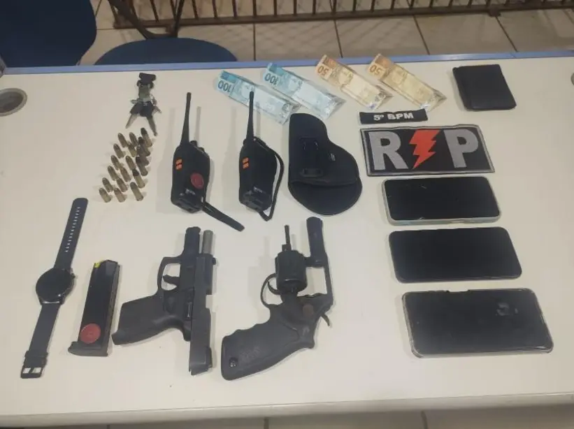 PM prende dois homens e apreende armas que seriam usadas em ataque de facções em Porto Velho