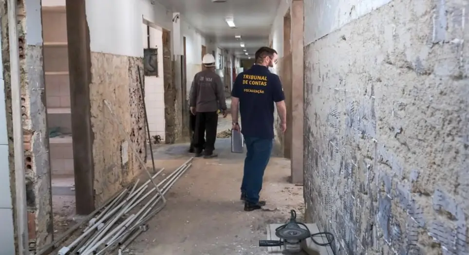 TCE-RO fiscaliza início da reforma na ala cardiovascular do Hospital de Base