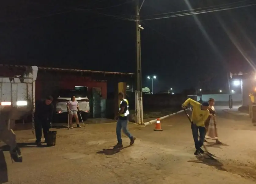 Vereadora Ellis Regina acompanha obras de recapeamento em Porto Velho