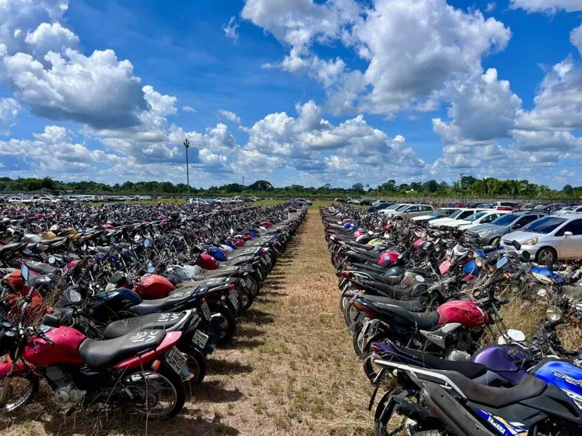 Leilões eletrônicos de veículos removidos em Rondônia começam com visitação até agosto