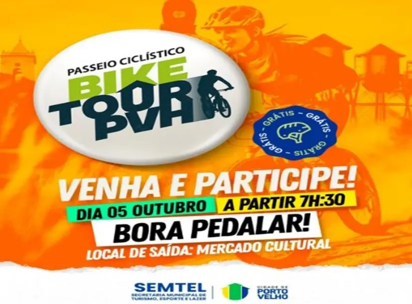 Bike Tour PVH celebra aniversário de Porto Velho com passeio ciclístico gratuito