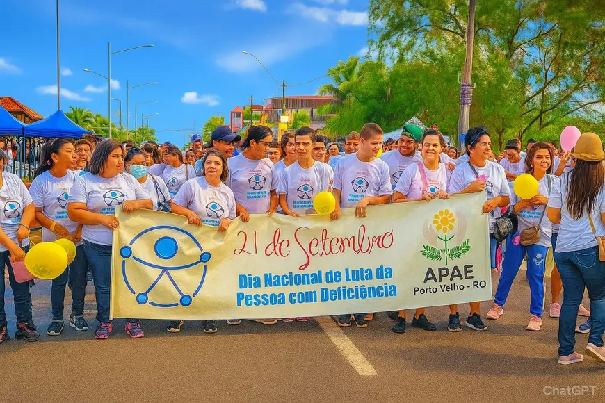 Caminhada em Porto Velho celebra Dia Nacional da Luta da Pessoa com Deficiência