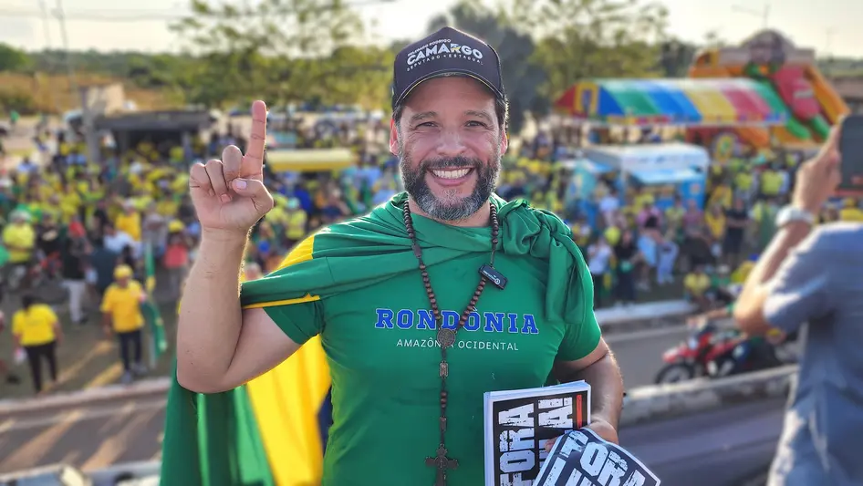 Manifestação Reaja Brasil ocorre em Porto Velho com apoio de Delegado Camargo