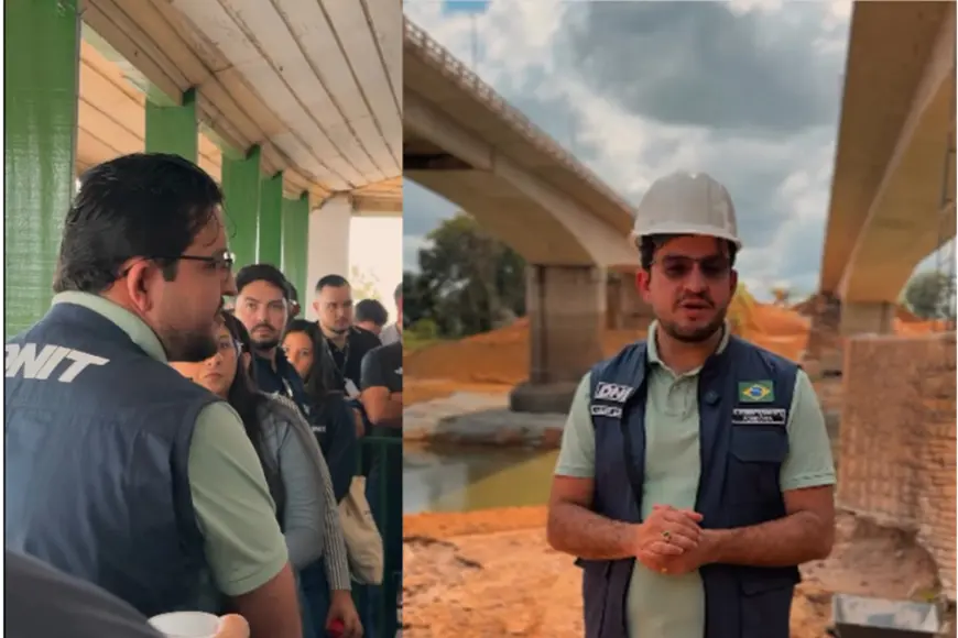 DNIT realiza visita técnica à reabilitação da ponte sobre o Rio Candeias