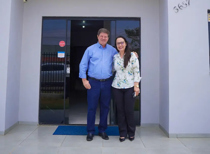 Deputada Rosangela Donadon visita empresário Darci Cerutti em Vilhena