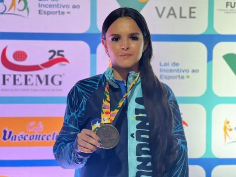 Atleta rondoniense Alícia Martins conquista duas medalhas nos Jogos Escolares Brasileiros
