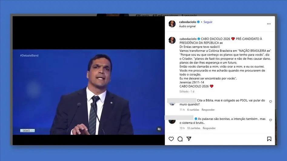 Cabo Daciolo confirma pré-candidatura à presidência em 2026 com foco espiritual