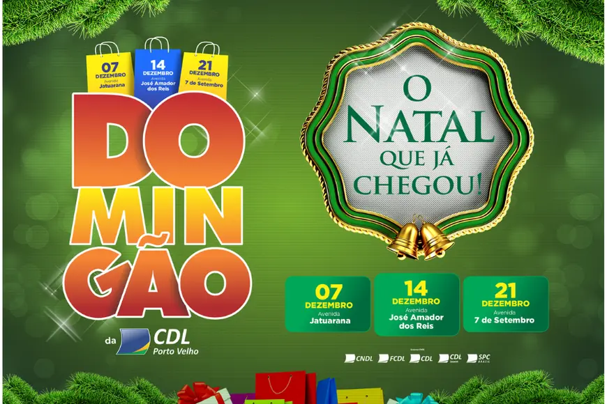 Câmara de Dirigentes Lojistas de Porto Velho inicia 24ª edição do Domingão da CDL