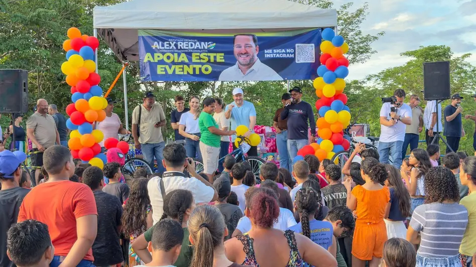 Dia das Crianças é celebrado com festa em Ariquemes promovida por Alex Redano