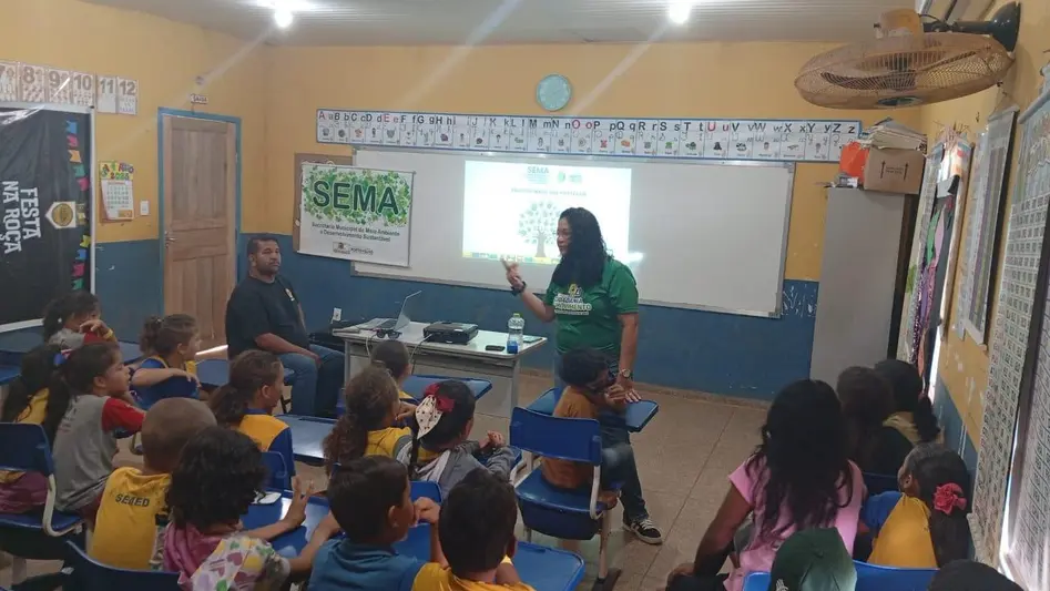 Prefeitura de Porto Velho realiza ações de educação ambiental em escolas rurais