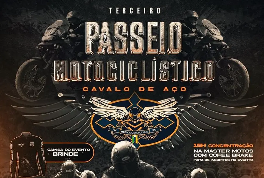 3º Passeio Motociclístico Cavalo de Aço acontece em Porto Velho em novembro