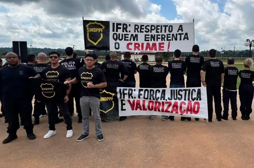 Sindicato dos Policiais Penais de Rondônia protesta por indenização prometida