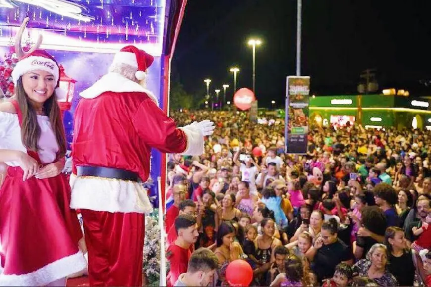 Caravana de Natal da Solar Coca-Cola chega a cinco cidades de Rondônia