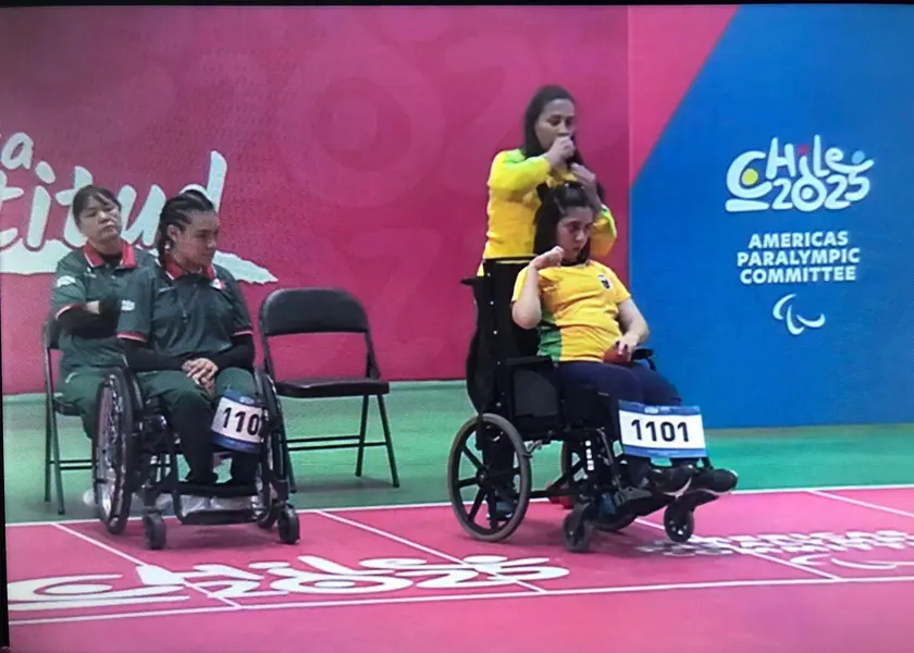 Gabrielly Alves conquista medalha de prata na bocha adaptada em Santiago