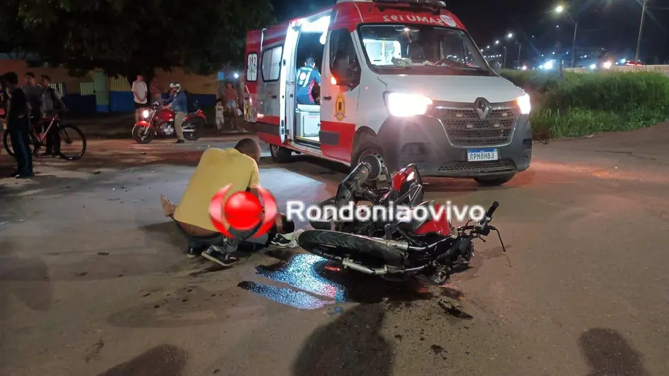 Acidente entre motocicletas deixa três feridos em Porto Velho