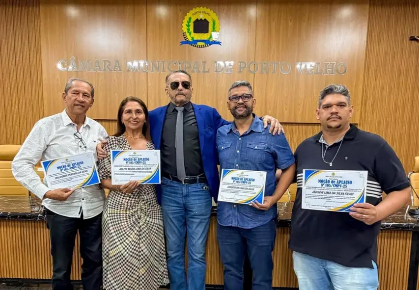 Câmara Municipal de Porto Velho homenageia família do JJ Materiais de Construção