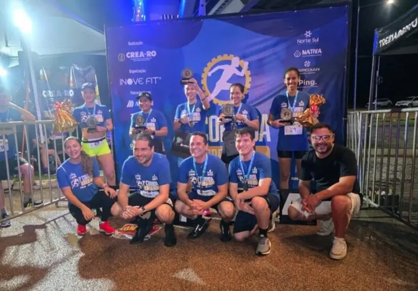 Cerca de 400 pessoas participam da 1ª Corrida do Crea-RO em Porto Velho