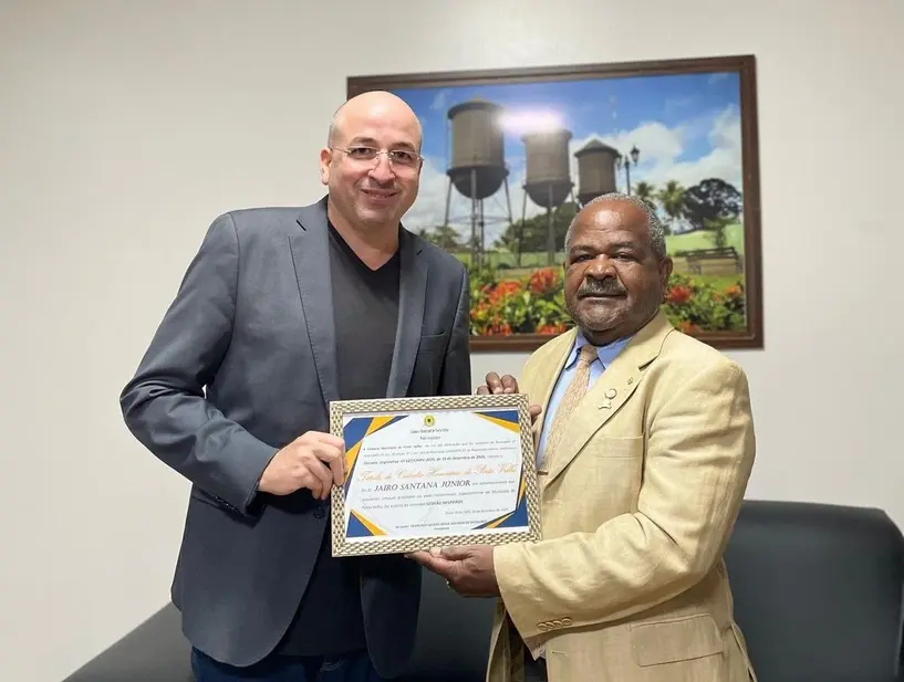 Câmara Municipal de Porto Velho concede Título de Cidadão Honorário a Jairo Santana Júnior