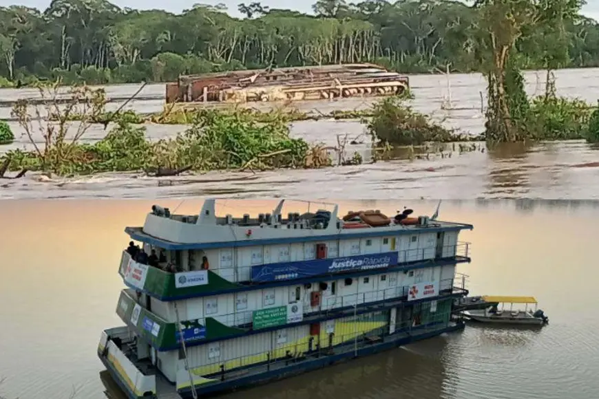 Governo de Rondônia não estabelece prazos para reforma de barco-hospital afundado