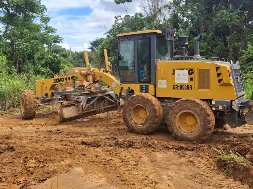 Patrolamento melhora estradas na Comunidade Cidade Alta em ação da Semagric