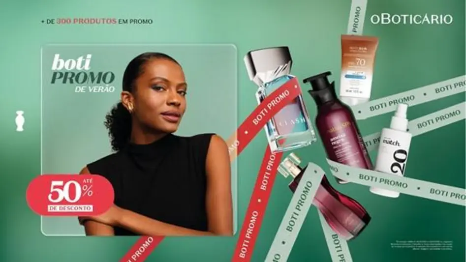 Boticário lança Boti Promo com até 50% de desconto em mais de 300 produtos