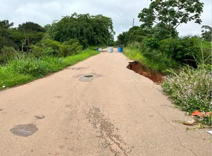 Prefeitura de Porto Velho interdita canal Santa Bárbara após risco de desmoronamento