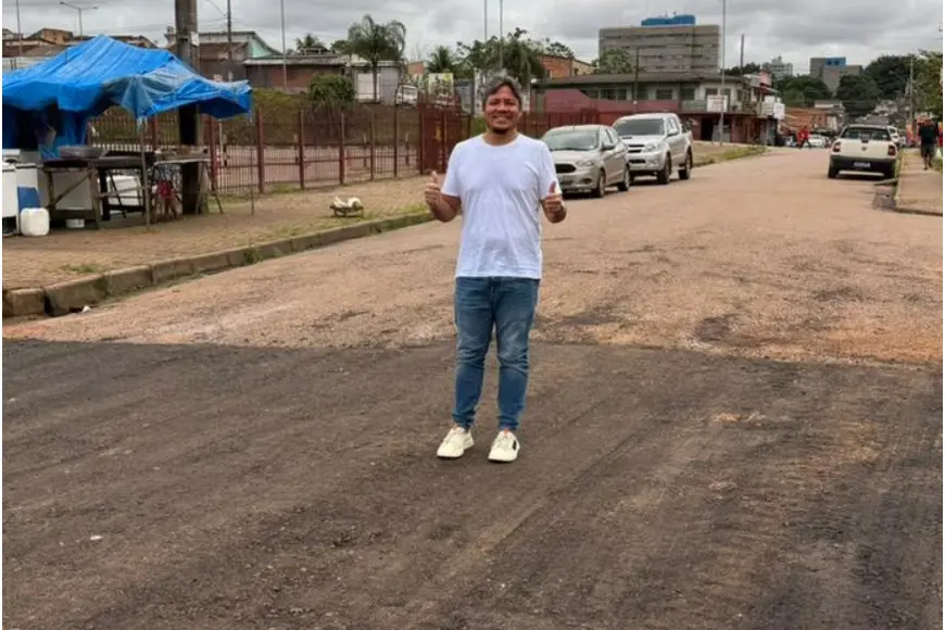 Prefeitura de Porto Velho realiza tapa-buraco no bairro Cai N Água