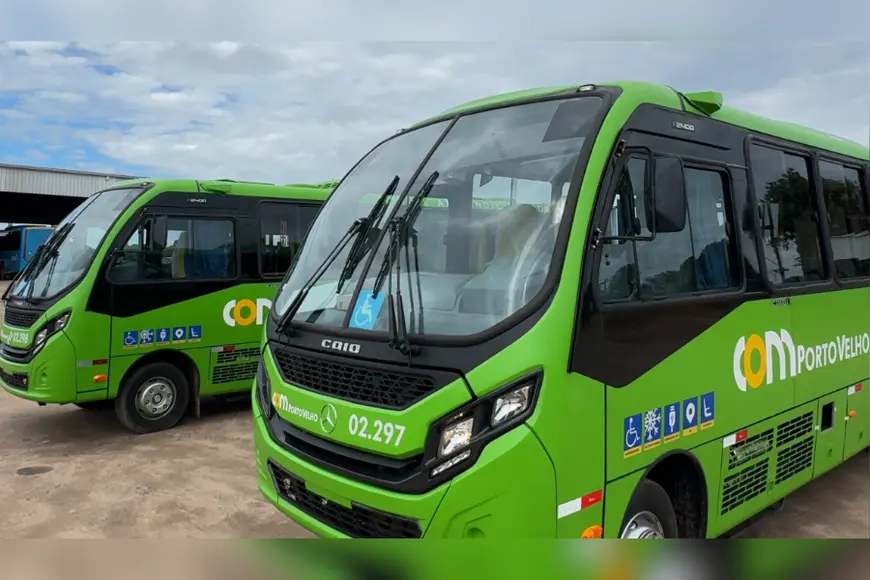 Porto Velho ganha novos micro-ônibus adaptados para transporte inclusivo
