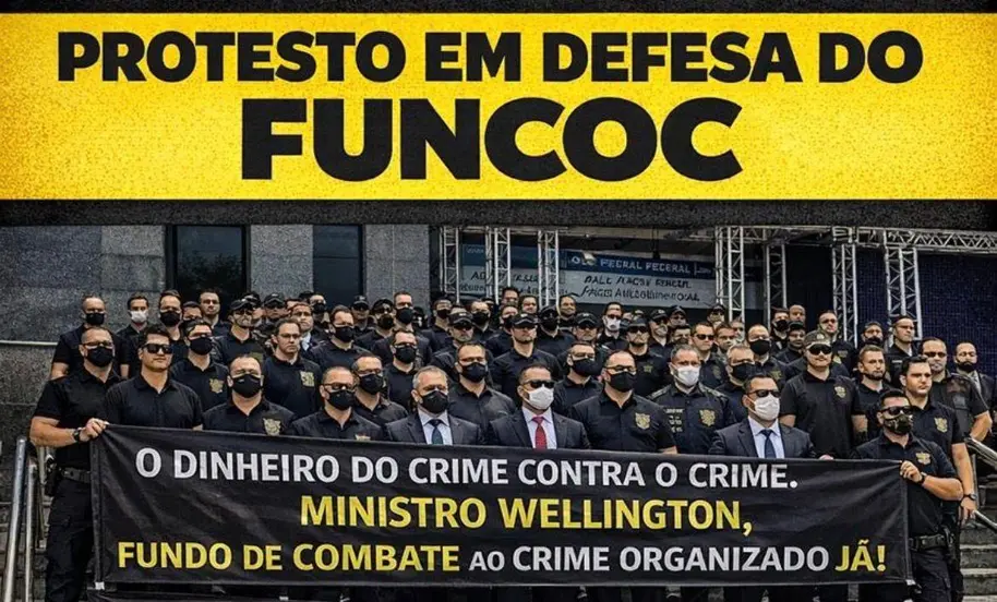 Policiais federais promovem mobilização nacional por criação do Funcoc