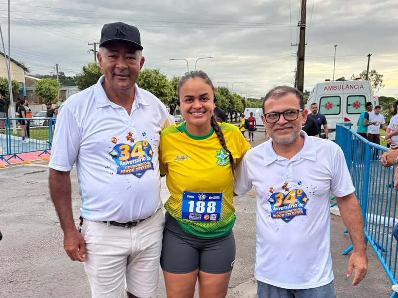 Dra Taíssa Sousa participa de corrida em comemoração aos 34 anos de Governador Jorge Teixeira