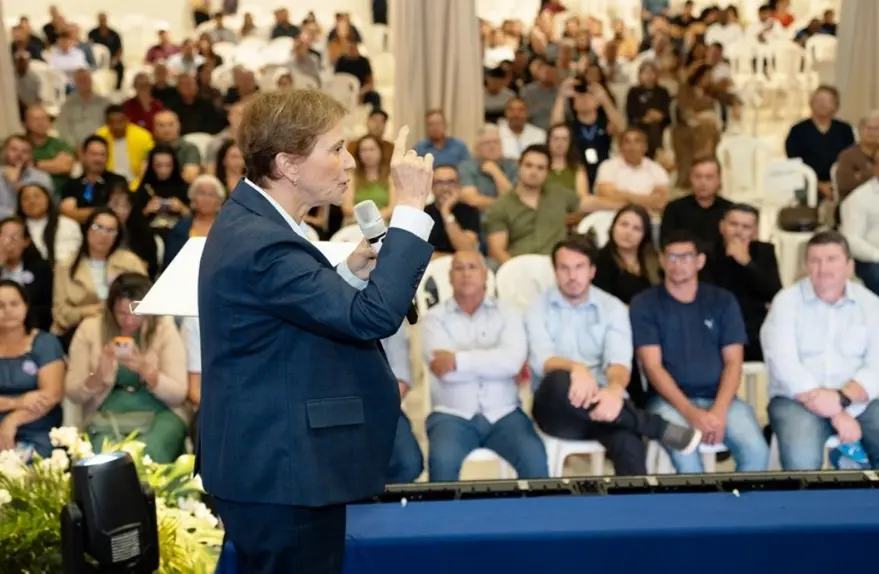 Tereza Cristina em Vilhena debate agropecuaria e filiacoes