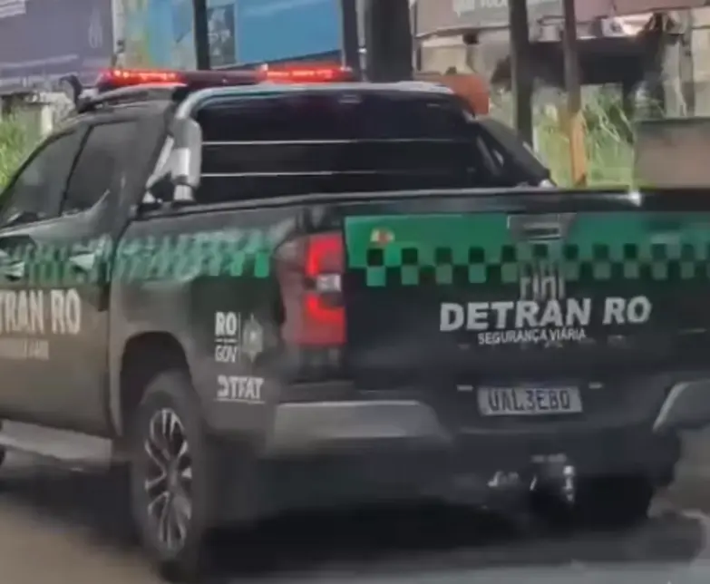 Vídeo de viatura do Detran RO em Porto Velho gera suspeita de multas