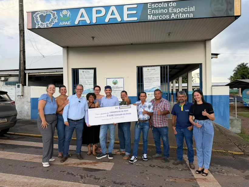 Dep Fernando Máximo destina 50 mil para APAE de Colorado do Oeste