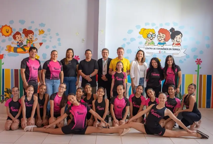 Luizinho Goebel apoia ginástica de Vilhena com novos uniformes