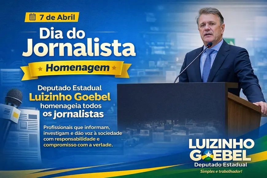 Deputado Luizinho Goebel homenageia jornalistas do Cone Sul