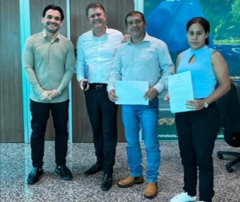 Goebel e Gaguinho pedem reparos e acompanham nova ponte no RO 496