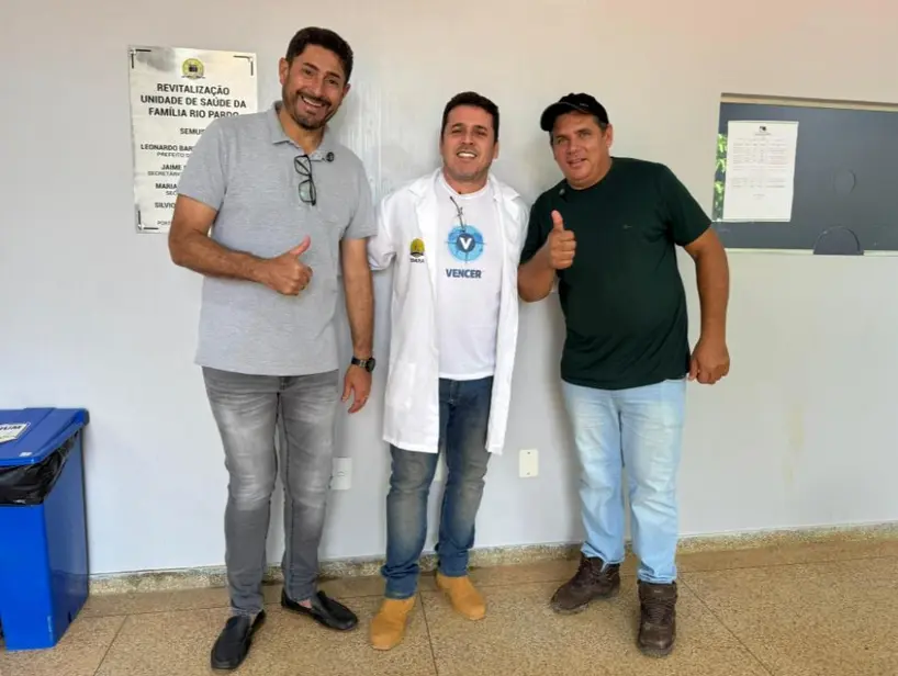 Vereador Marcio Pacele entrega reforma da UBS de Rio Pardo