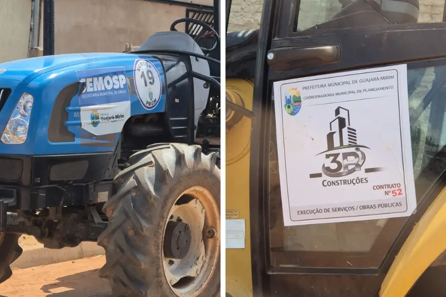 Apuração aponta cessão de máquinas a empreiteiras em Guajará Mirim