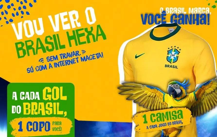 Brasil Digital lança promoção Mundial 2026 com camisas e copos