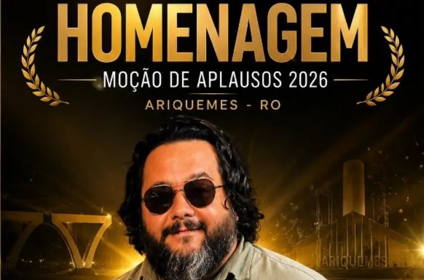 Rodrigo Silveira Moraes recebe Moção de Aplausos em Ariquemes